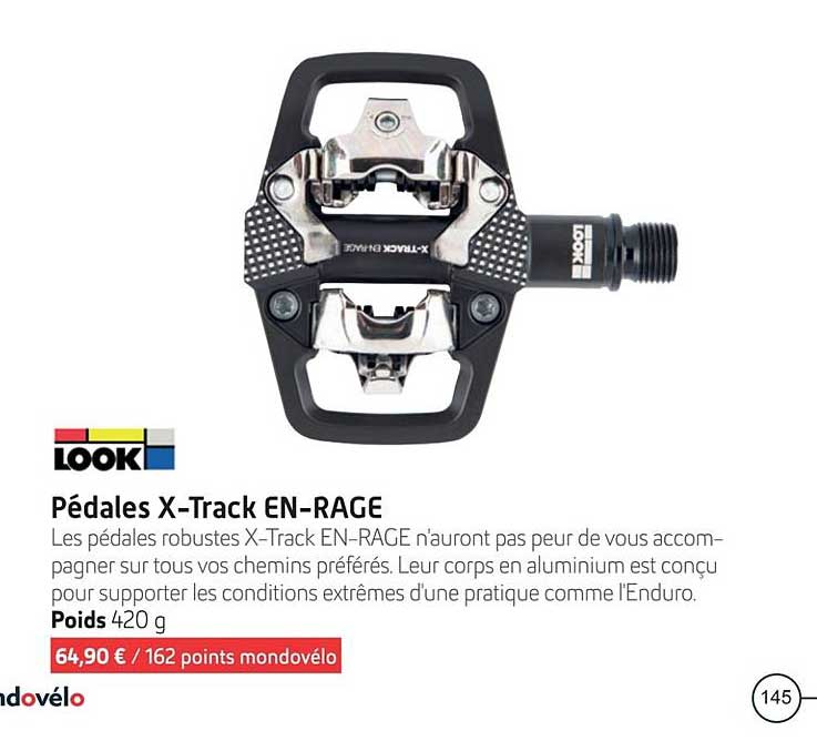 pédales x-track en-rage