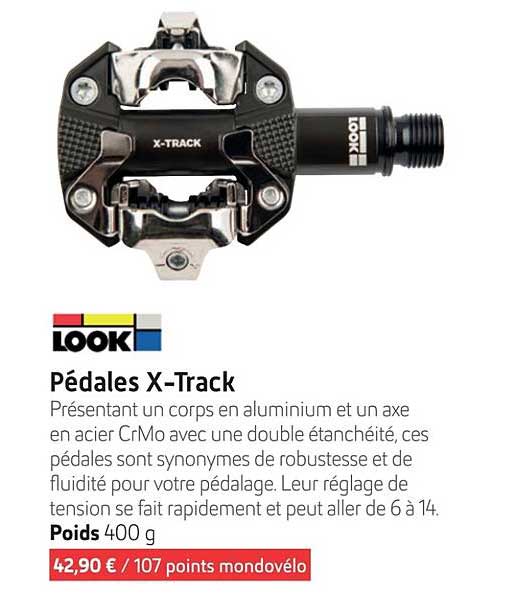 pédales x-track