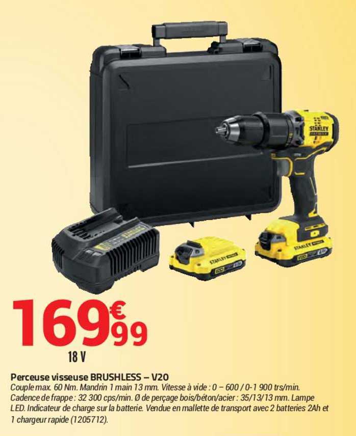perceuse visseuse brushless v20