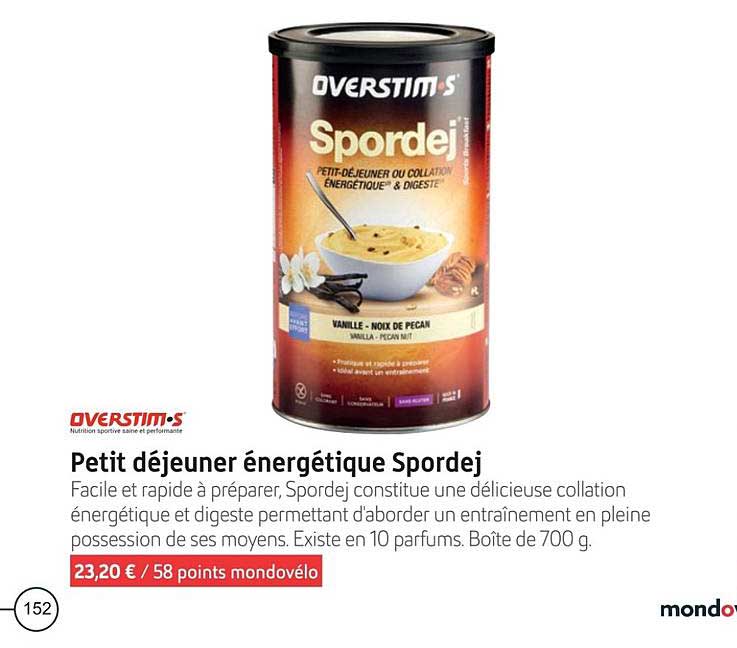 petit déjeuner énergétique spordej