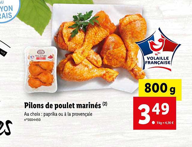 Pilons De Poulet Marinés