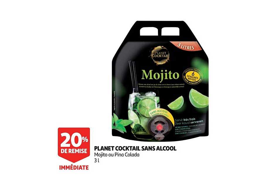 planet cocktail mojito sans alcool 20% de remise immédiate