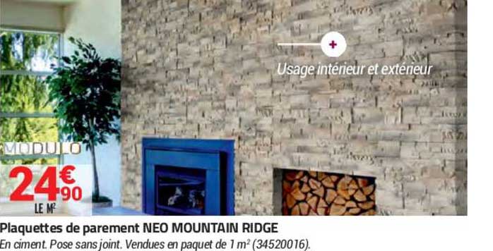 plaquettes de parement neo mountain ridge