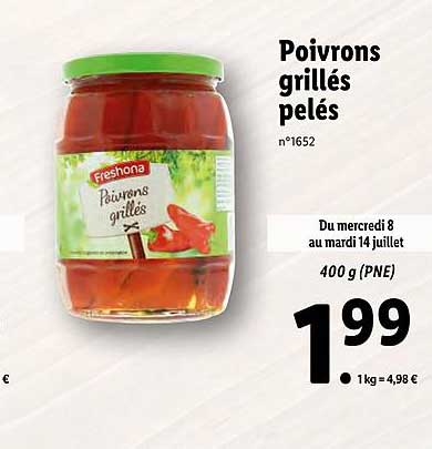 Poivrons Grillés Pelés