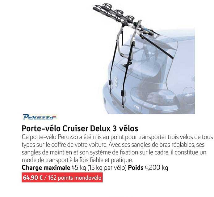 Porte-vélo Cruiser Delux 3 vélos