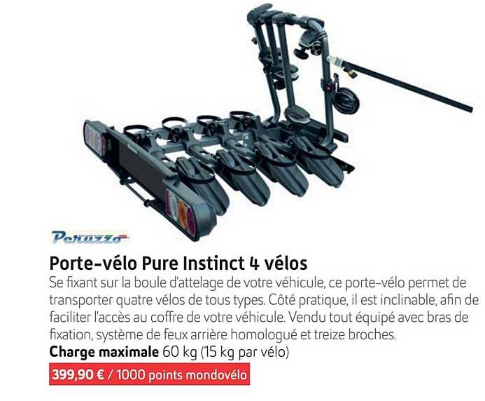 Porte-vélo Pure Instinct 4 vélos