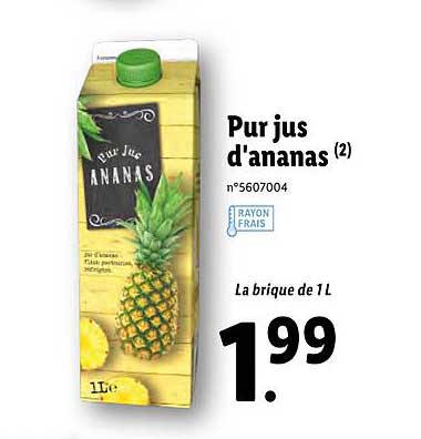 pur jus d'ananas