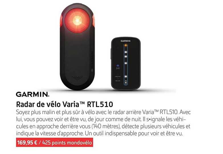 Radar de vèlo Varia™ RTL510
