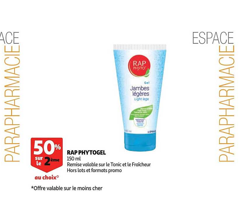 rap phytogel 50% sur le 2ème au choix