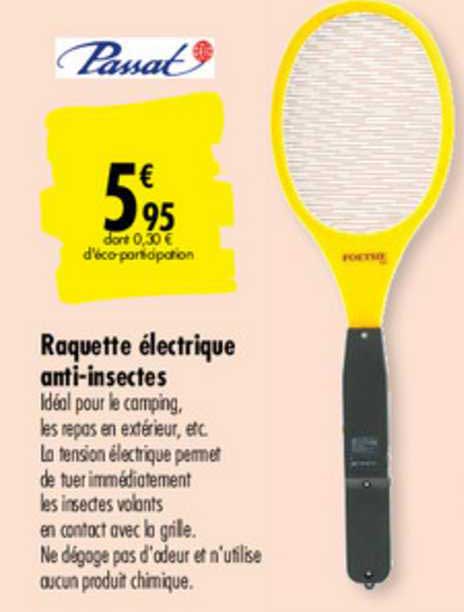 raquette électrique anti-insectes