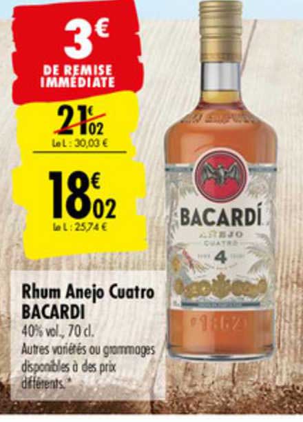 Rhum Anejo Cuarto Bacardi