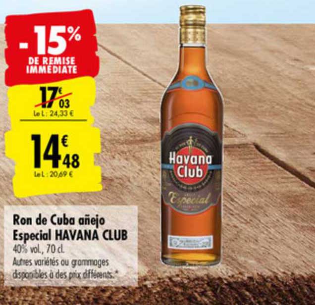 ron de cuba añejo Especial Havana Club