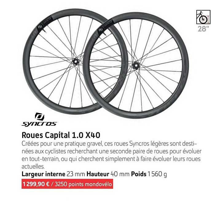 roues capital 1.0 x40