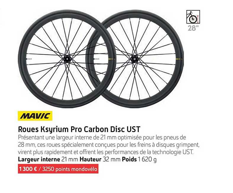 roues ksyrium pro carbon disc ust