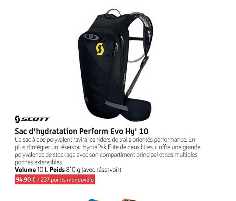 Sac d'hydratation Perform Evo Hy'10