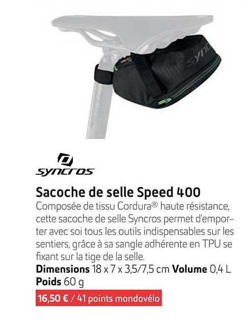 Sacoche de selle Speed 400