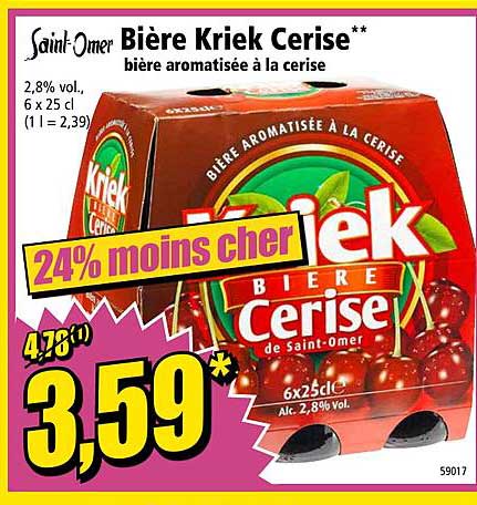 saint omer bière kriek cerise