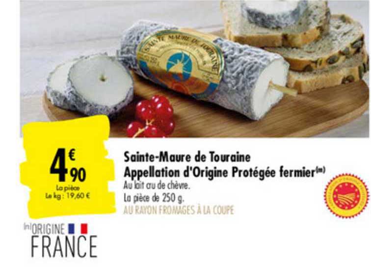 sainte-maure de touraine appellation d'origine protégée fermier