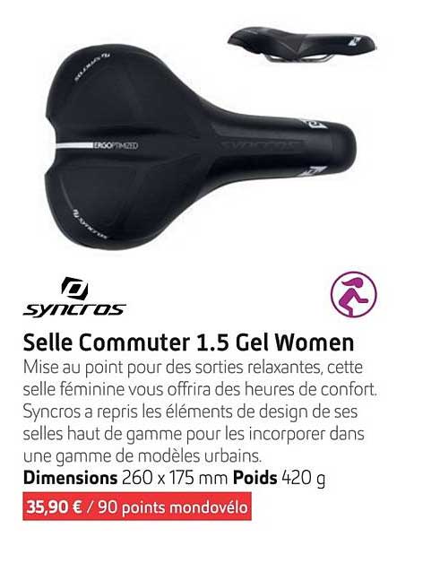 selle commuter 1.5 gel women