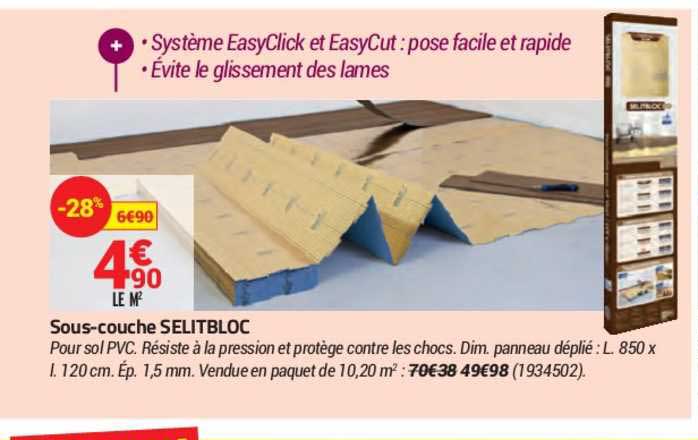 sous couche selitbloc