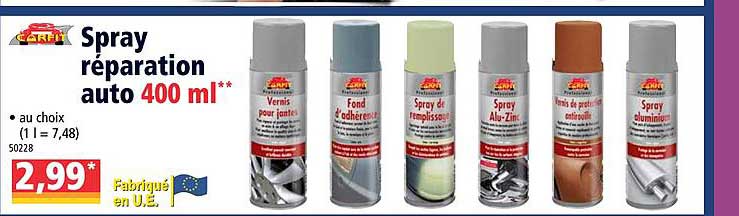 Spray Réparation Auto Carfit