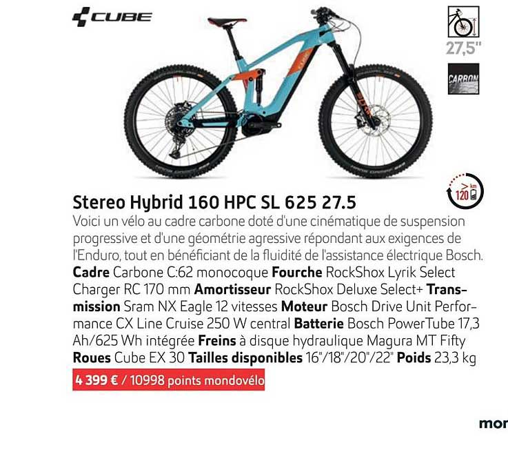 stereo hybrid 160 hpc sl 625 27.5