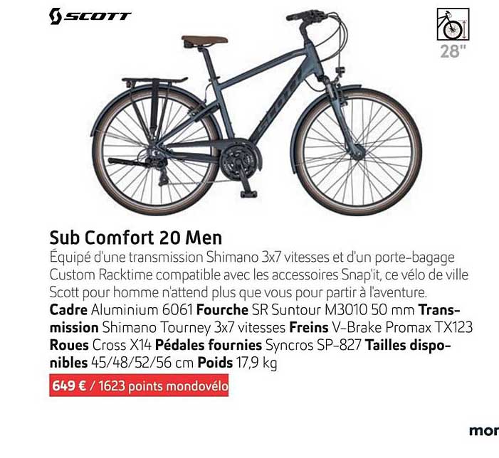 sub comfort 20 men