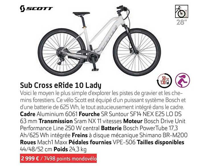 sub cross eride 10 lady