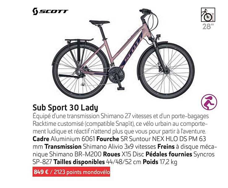 sub sport 30 lady
