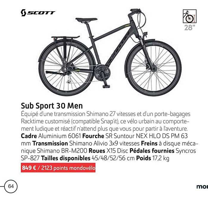 sub sport 30 men