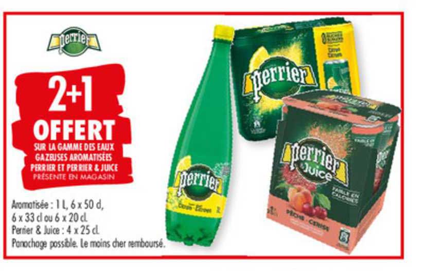 sur la gamme des eaux gazeuses aromatusées perrier et perrier & juice