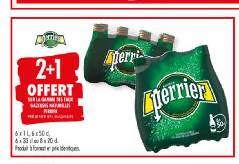 sur la gamme des eaux gazeuses naturelles perrier