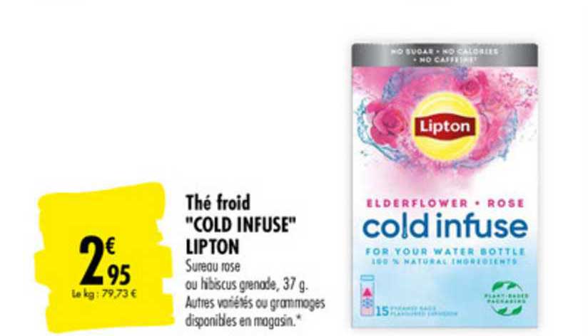 thé froid "cold infuse" lipton