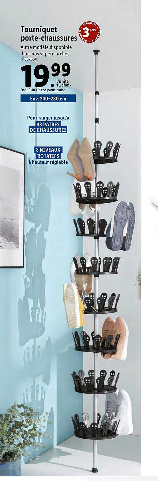 tourniquet porte chaussures