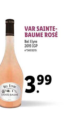 var sainte baume rosé bel elyre