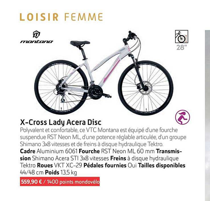 x-cross lady acera disc