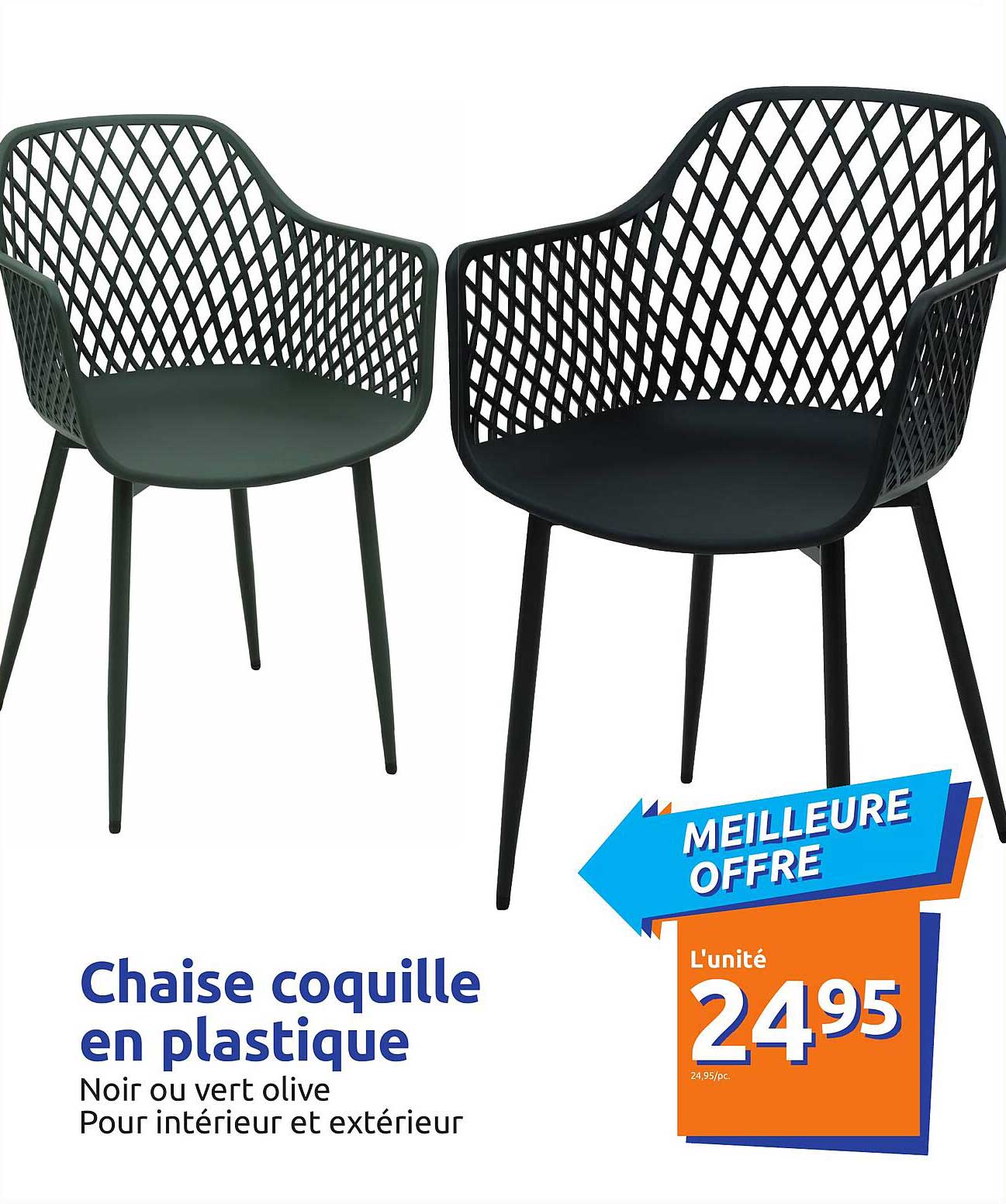 Chaise Coquille En Plastique