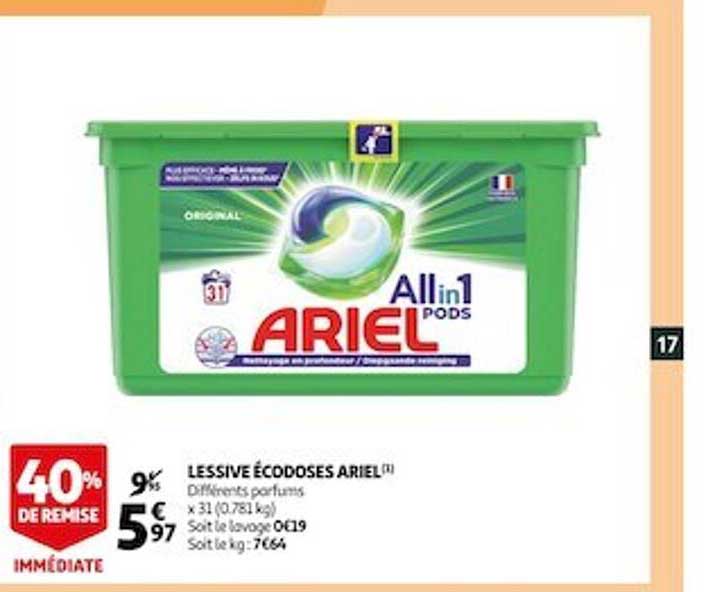 Lessive écodoses Ariel