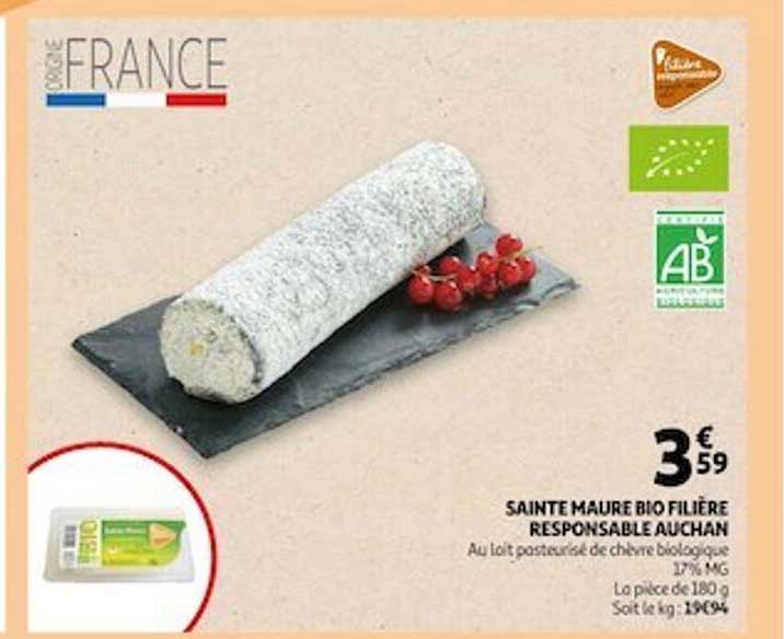 sainte maure bio filière responsable auchan