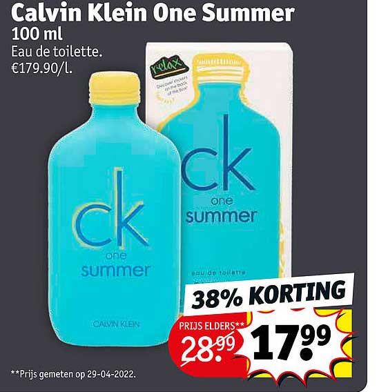 calvin klein one summer