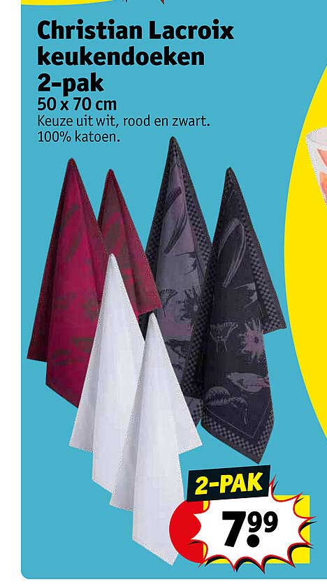 christian lacroix keukendoeken 2-pak