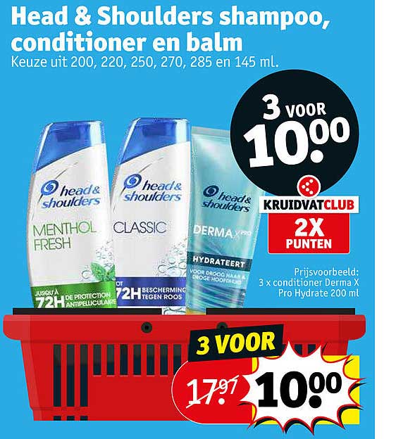 head & shoulders shampoo, conditioner en balm