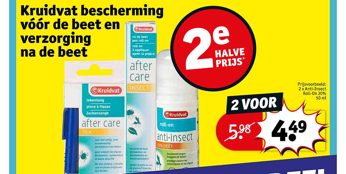 kruidvat bescherming voor de beet en verzorging na de beet