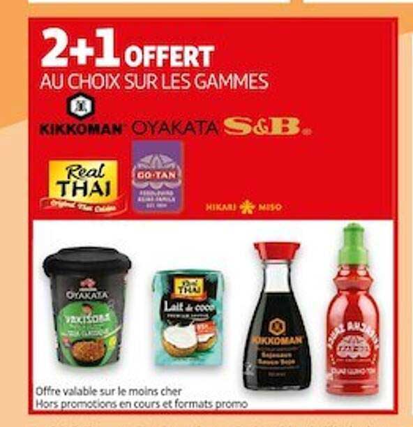 les gammes kikkoman, oyakata, s&b, real thaï, go-tan