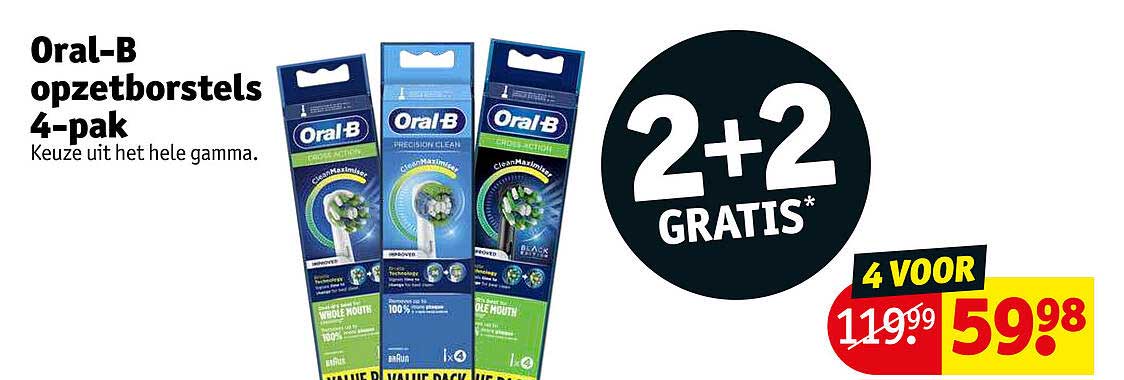 oral-b opzetborstels 4-pak