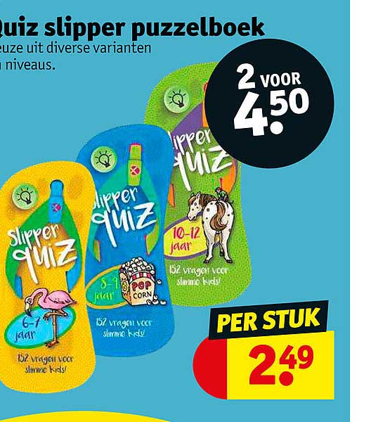 quiz slipper puzzelboek