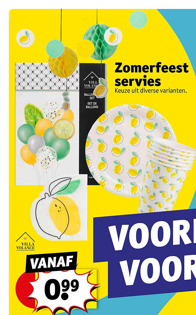 Zomerfeest Servies