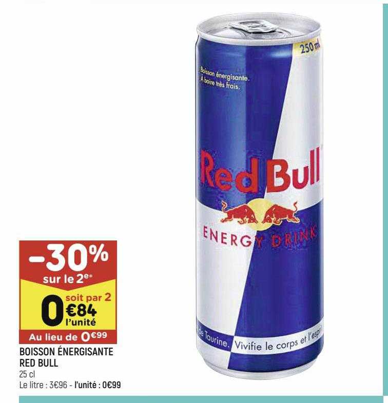 boisson énergisante red bull