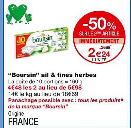 "boursin" Ail & Fines Herbes