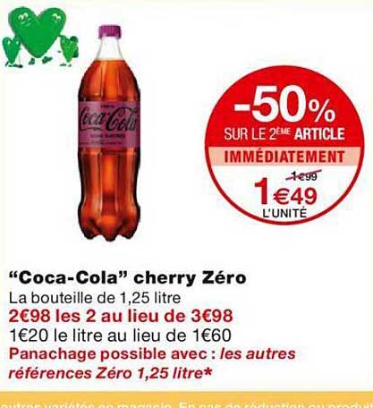 "coca-Cola" cherry zéro